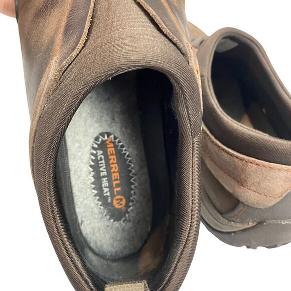 Merrell Dewbrook Moc Slip-On Shoes Womens Size 7 Brown Leather Active Heat - Picture 15 of 16
